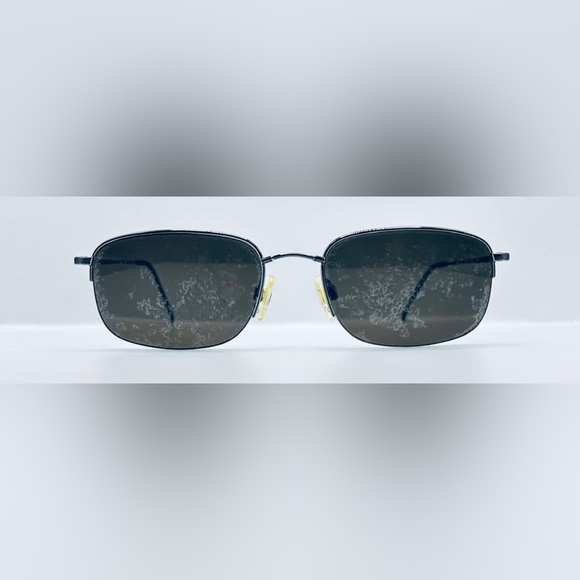 Ti-Flex TU1506 Gunmetal Oval Half-Rim Sunglasses Frames Only - Picture 3 of 8